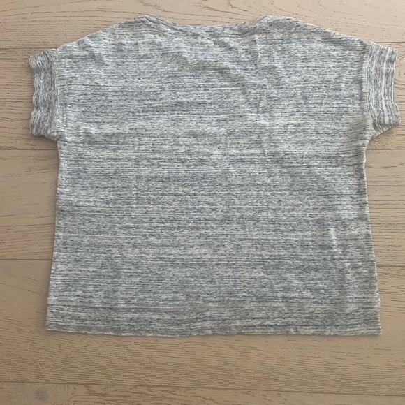 MAJE Space-Dye Boxy T-Shirt – Large, Heather Grey, 100% Cotton, EUC - Picture 3 of 9